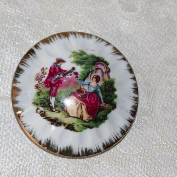 Gorgeous Antique Limoges-Style Trinket Box - Picture 4 of 7